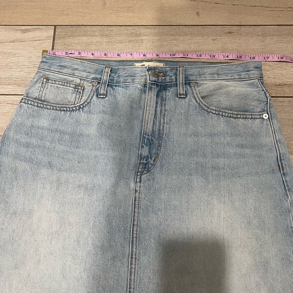 Madewell Denim High-Waist Straight Mini Skirt In Fitzgerald Wash Size 29 - Picture 10 of 10